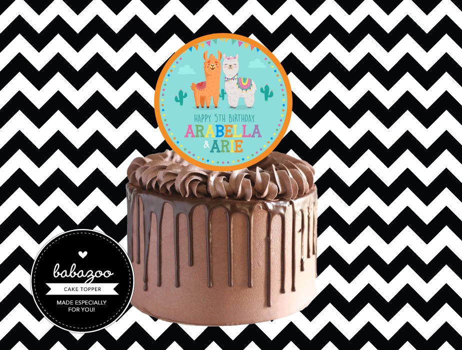 Alpaca/Llama cake topper