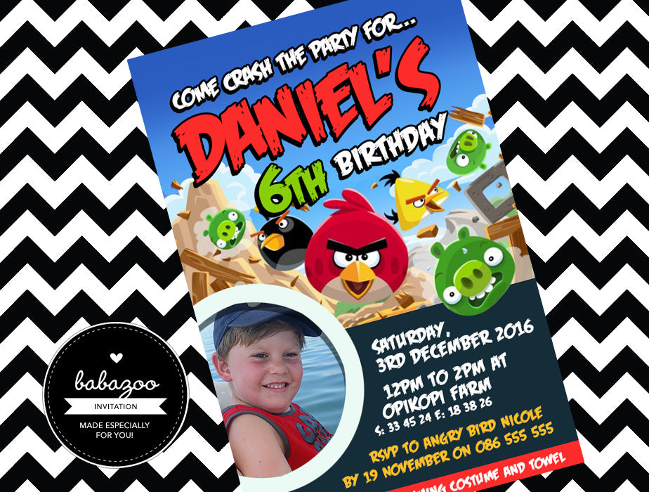 Angry Birds Invitation