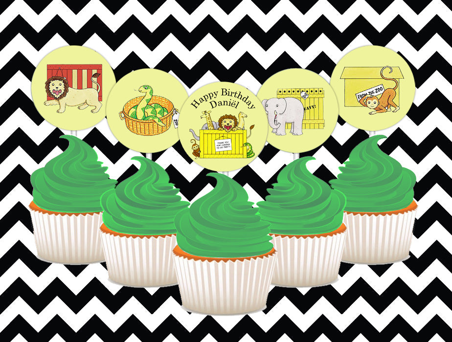 Dear Zoo cupcake toppers (10)