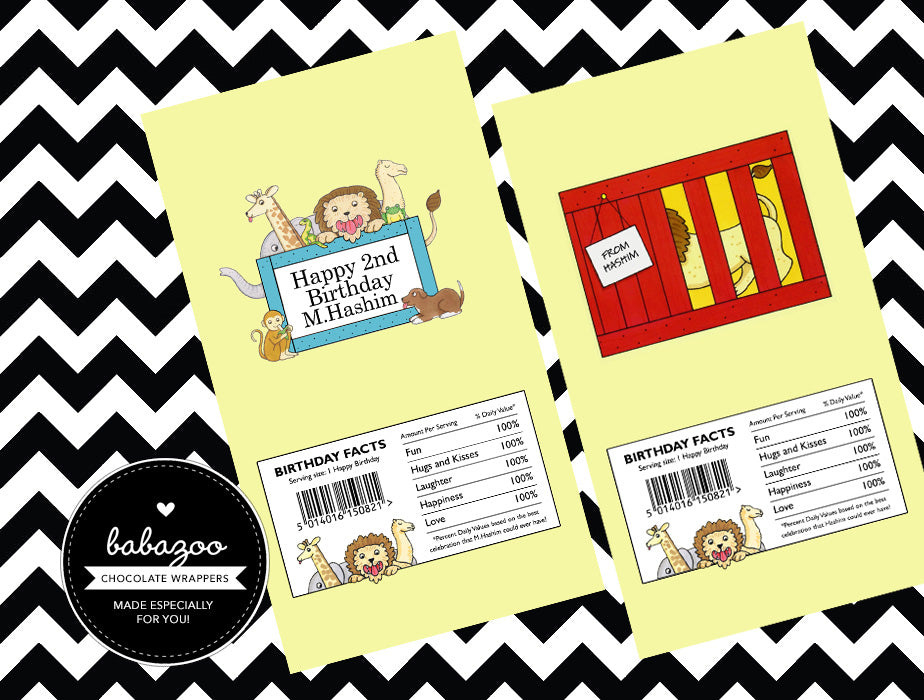 Dear Zoo chocolate wrappers (10)