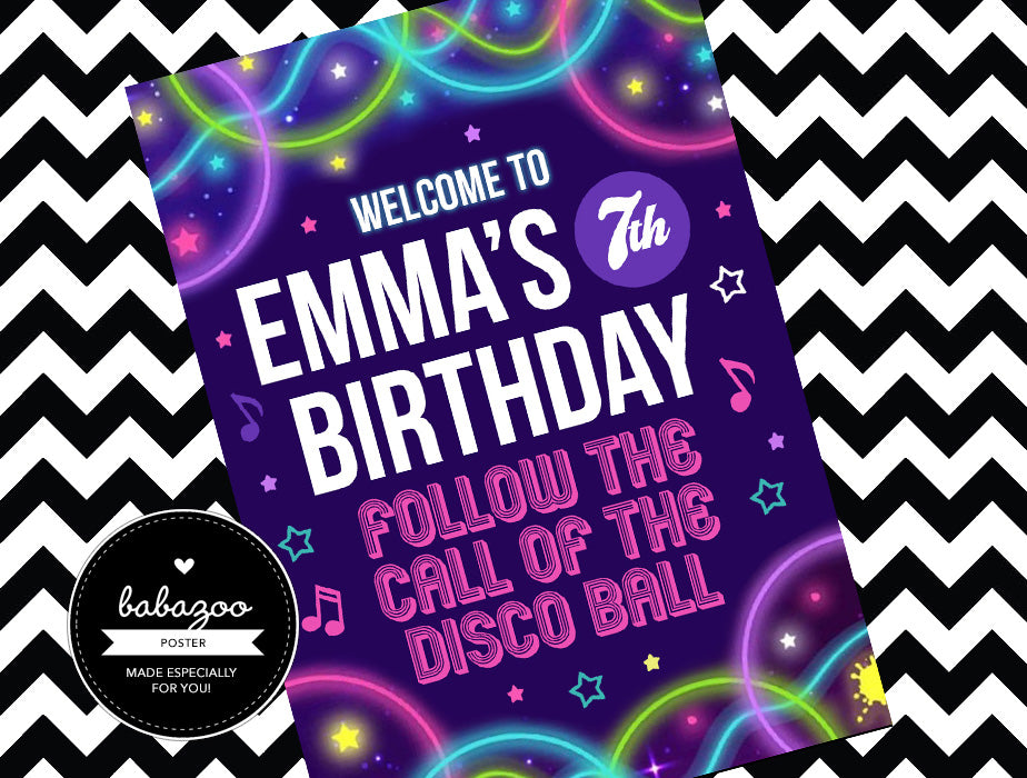 Disco welcome poster