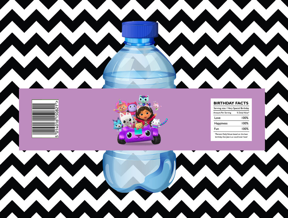 Gabby's Dollhouse juice/water labels (10)