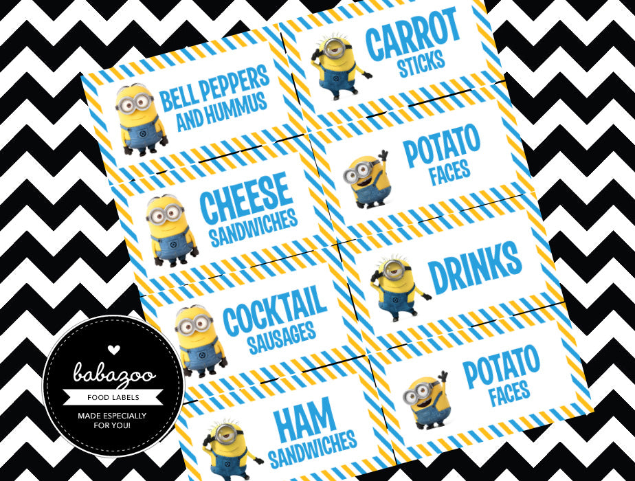 Minion food labels (10)