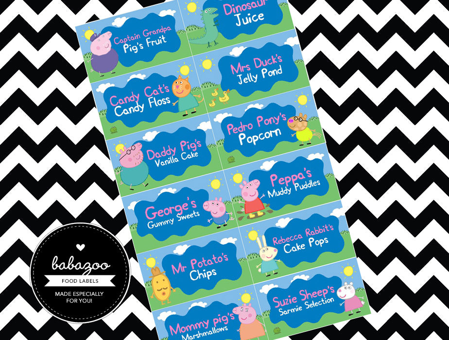 Peppa Pig food labels (10)