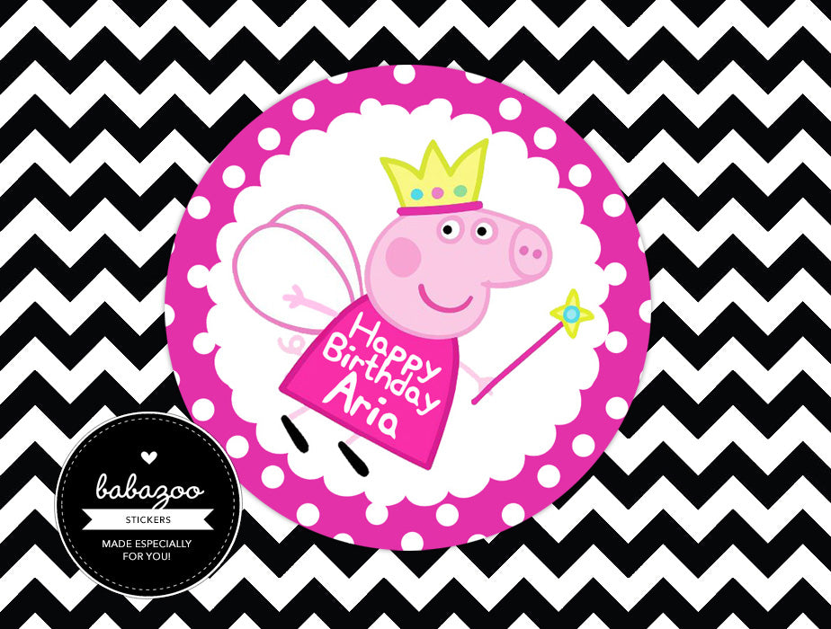 Angel Peppa Pig stickers (10)
