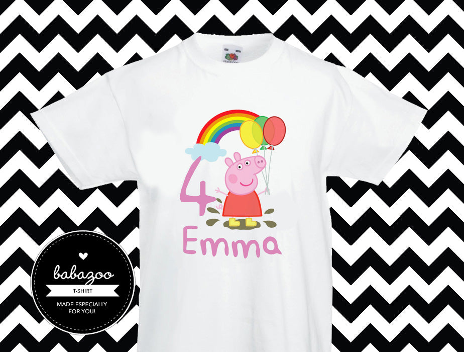 Peppa pig rainbow t-shirt