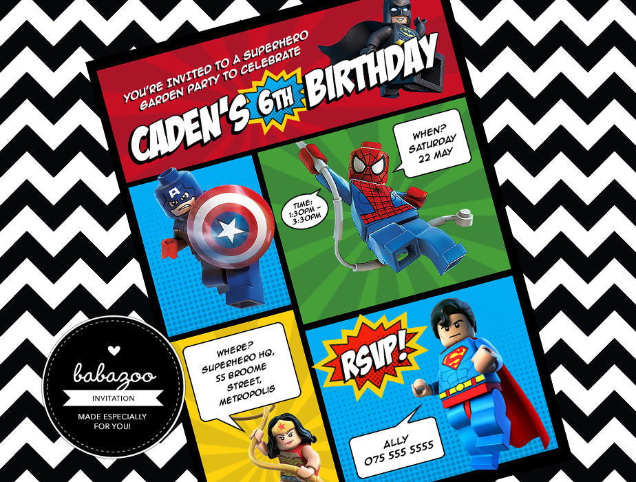 Superhero Invitation (Style 4)