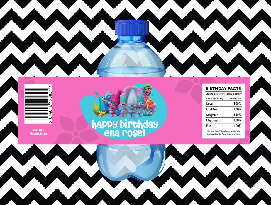 Trolls juice/water labels (10)