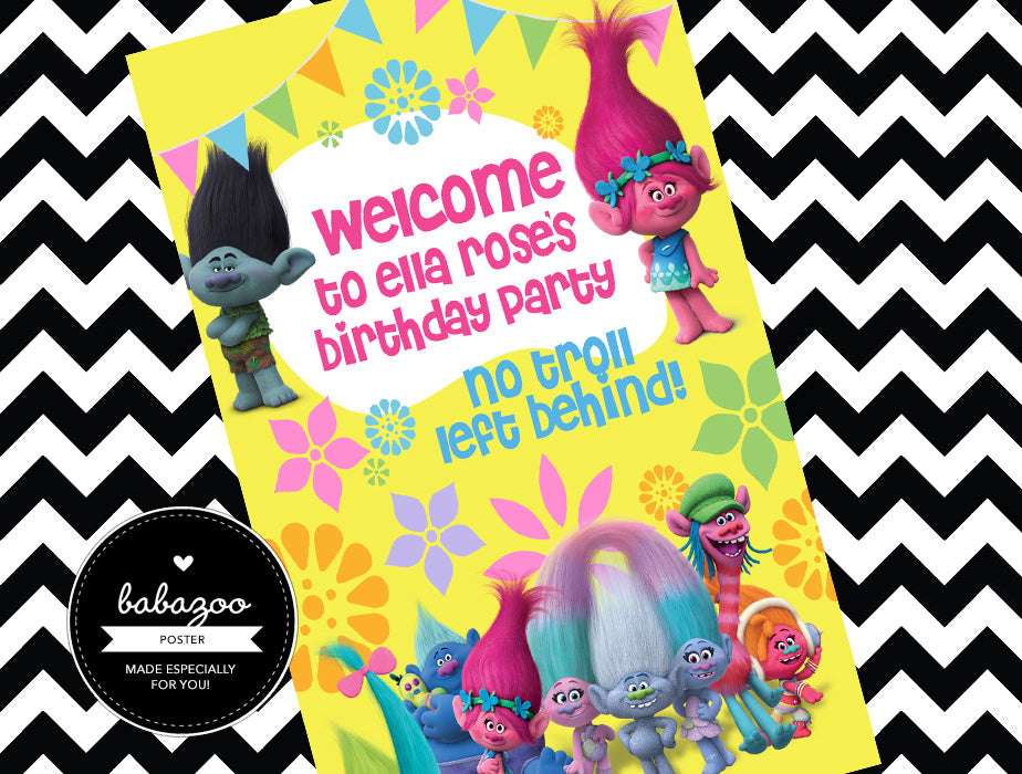 Trolls welcome poster