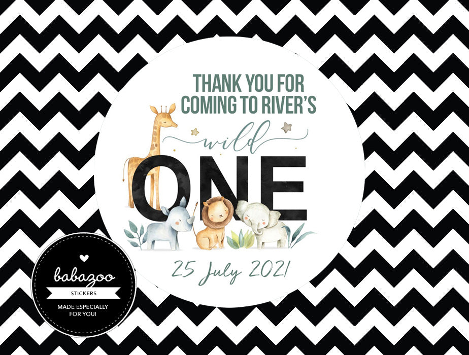 Wild one stickers (10)