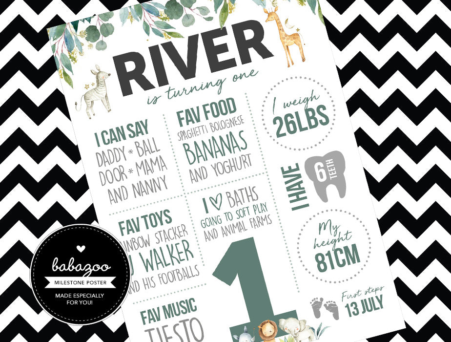 Wild one milestone poster