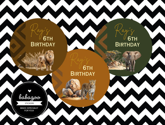 African Safari stickers (10)