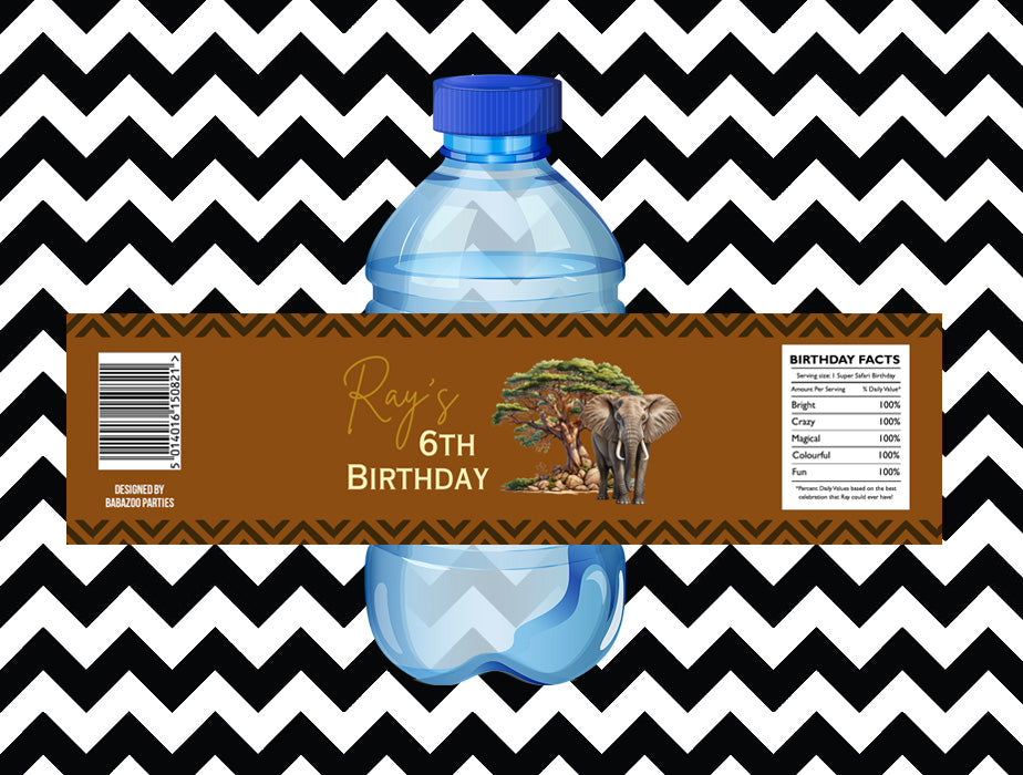 African Safari juice/water labels (10)