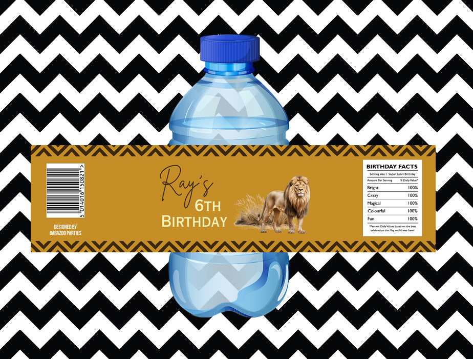 African Safari juice/water labels (10)