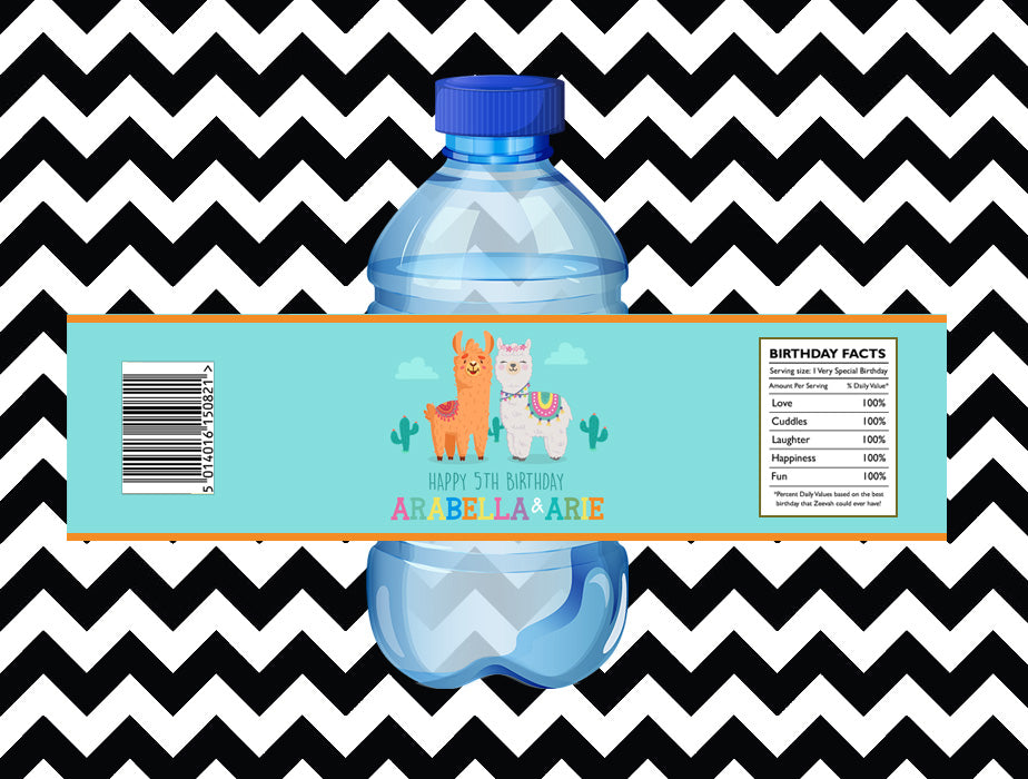 Alpaca/Llama juice/water labels (10)