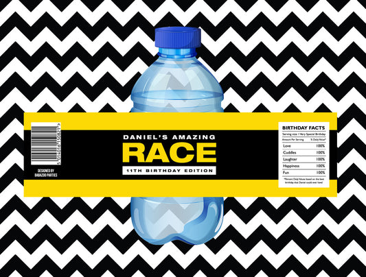 Amazing Race juice/water labels (10)