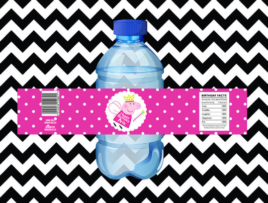 Angel Peppa pig juice/water labels (10)