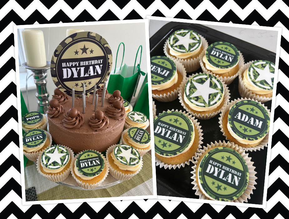 Army cupcake toppers (10)