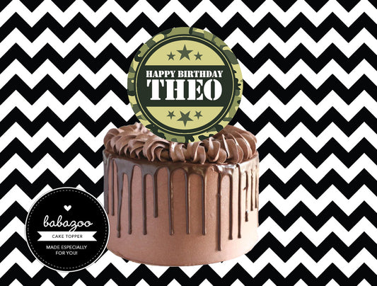 Army cake topper