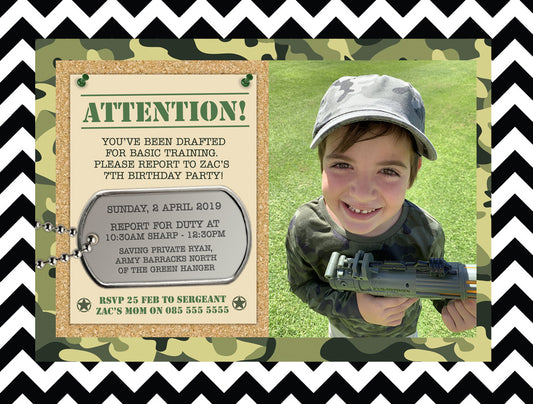 Army Invitation