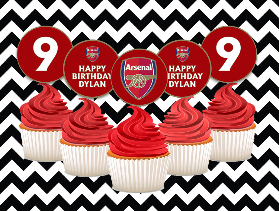 Football cupcake toppers (10) - Premier League
