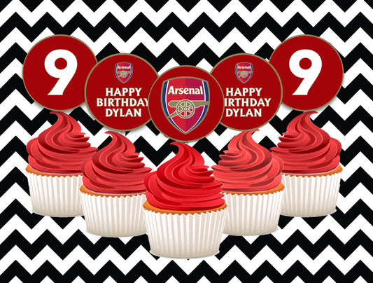 Football cupcake toppers (10) - Premier League