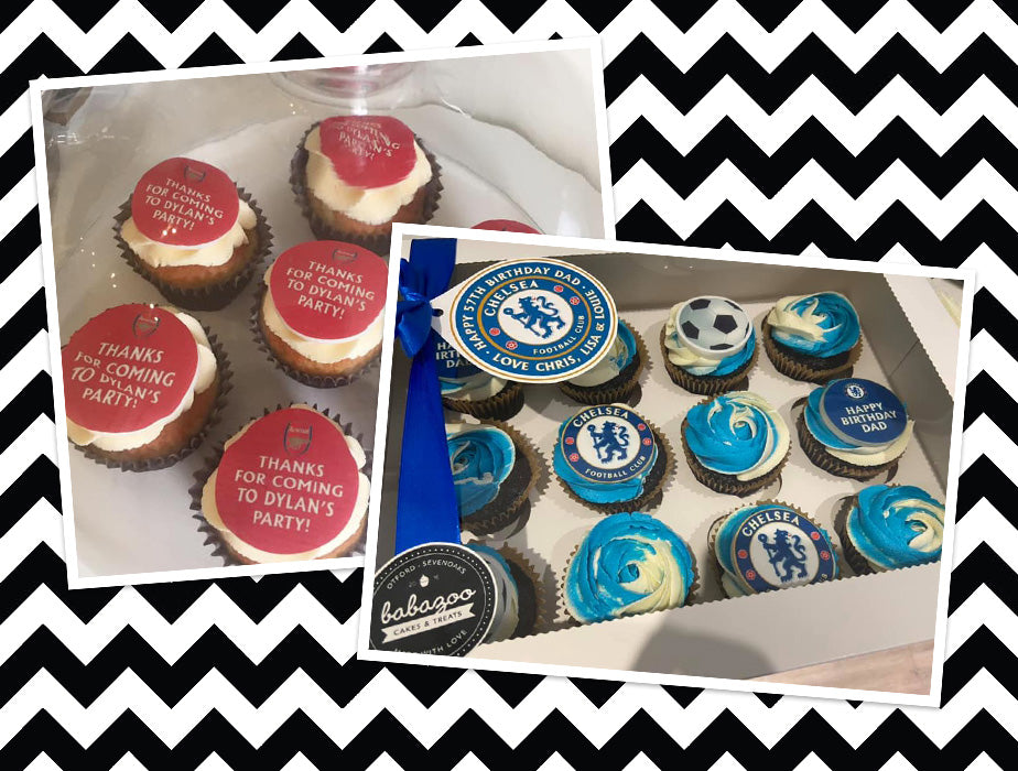 Football cupcake toppers (10) - Premier League
