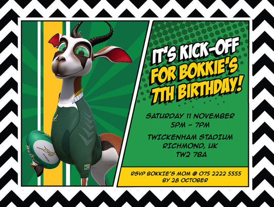 Bokkie Invitation