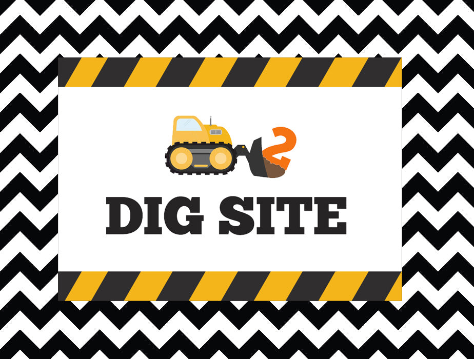 Dig site poster