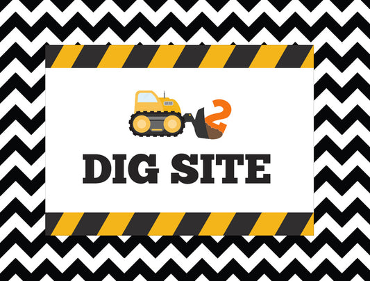 Dig site poster