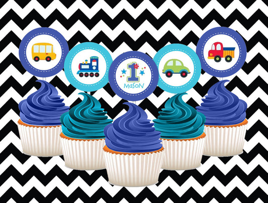 Cute car cupcake toppers (10)