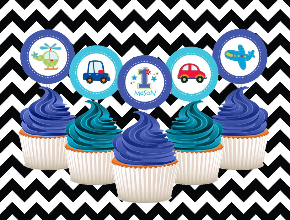 Cute car cupcake toppers (10)