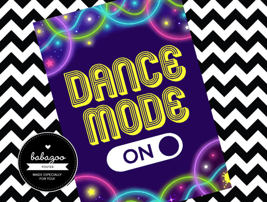Disco dance mode on poster