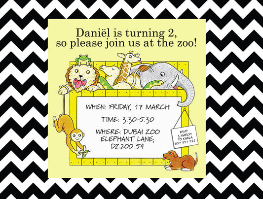 Dear Zoo Invitation