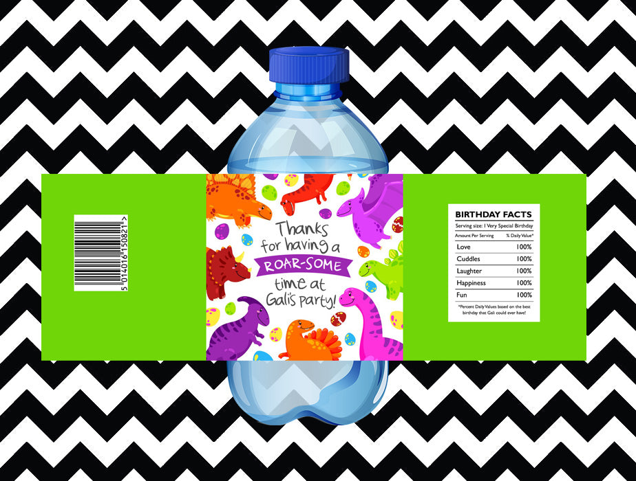 Dinosaur juice/water labels (10) - Style 2