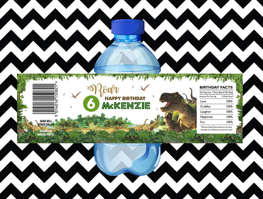 Dinosaur juice/water labels (10) - Style 1