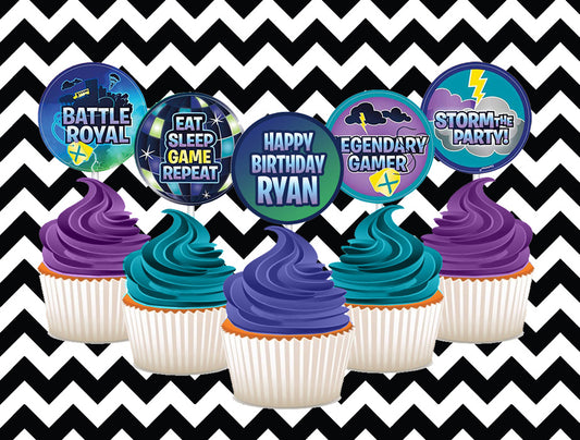 Fortnite cupcake toppers (10) - Style 1