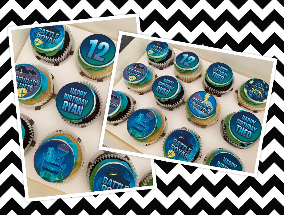 Fortnite cupcake toppers (10) - Style 1