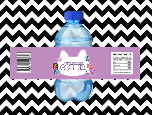 Gabby's Dollhouse juice/water labels (10)