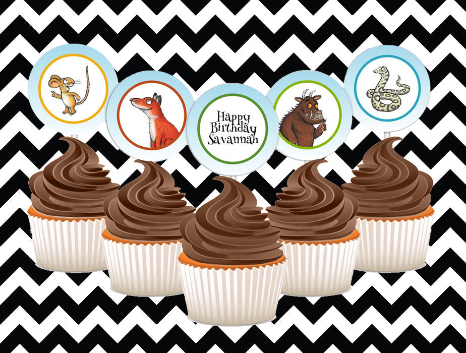 Gruffalo cupcake toppers (10)