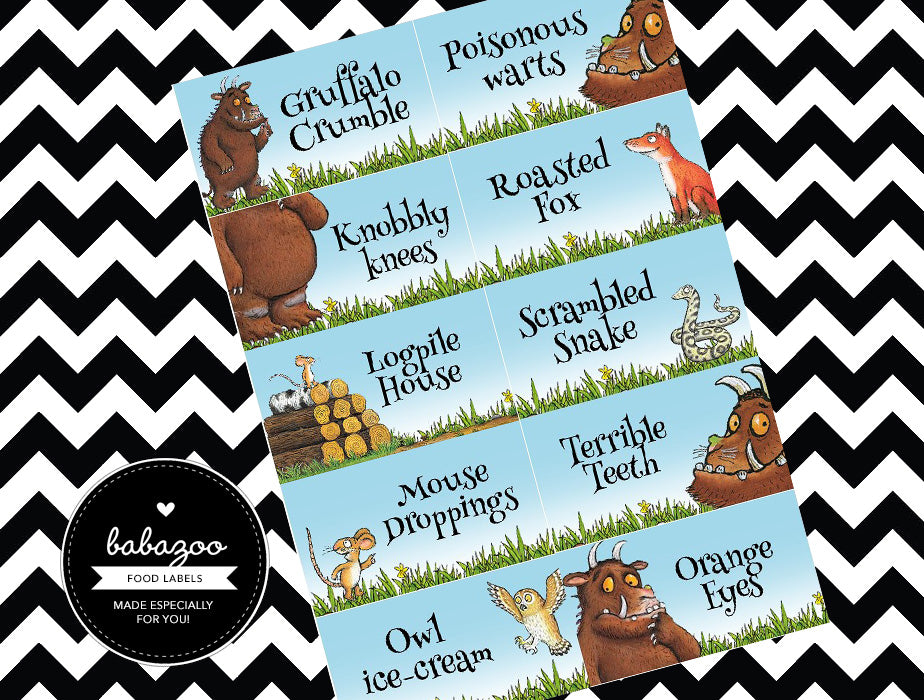 Gruffalo food cards (10)