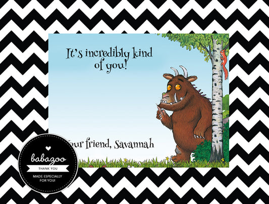 Gruffalo thank you cards (10)