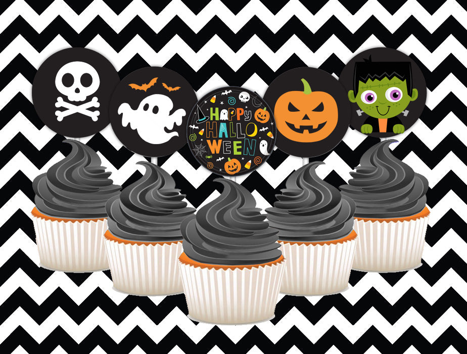 Cute halloween cupcake toppers (10)