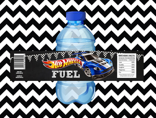 Hot wheels juice/water labels (10)