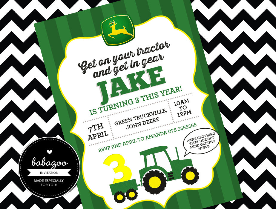 John Deere invitation