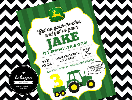 John Deere invitation