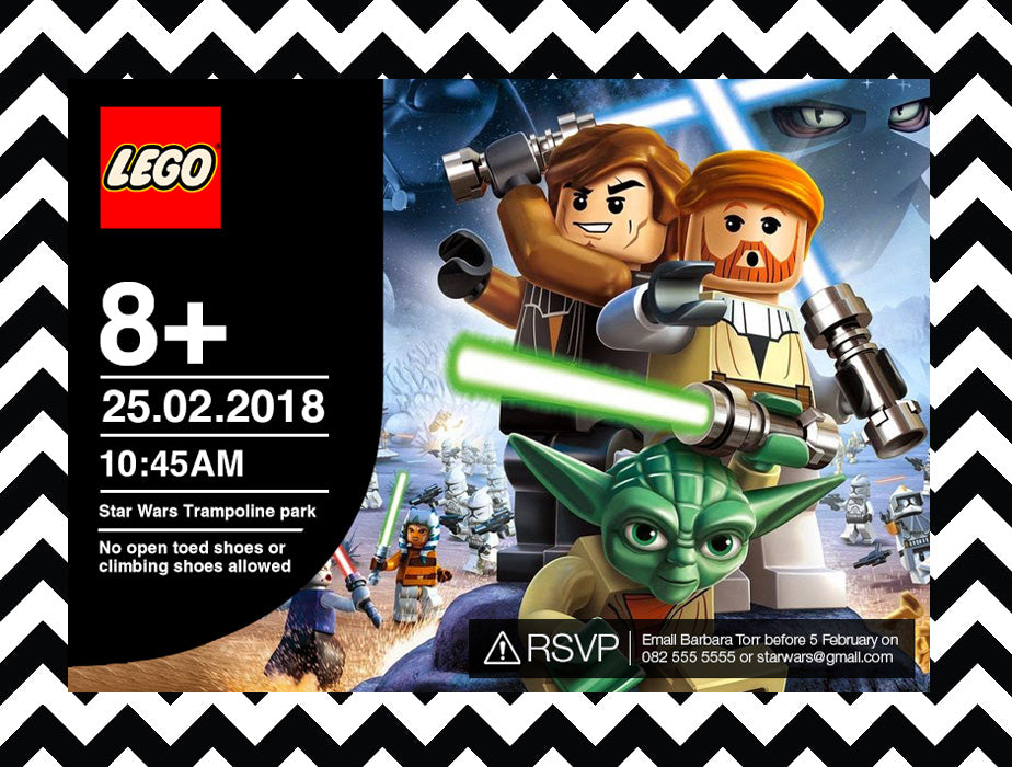 Lego Star Wars Invitation (Style 4)