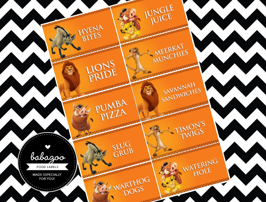 Lion king food labels (10)