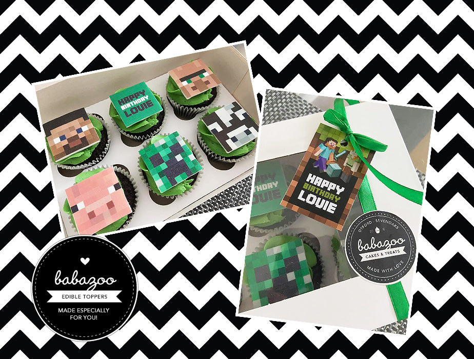 Minecraft cupcake toppers (10)