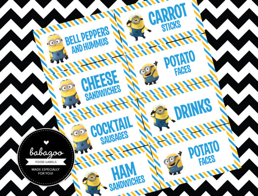 Minion food labels (10)